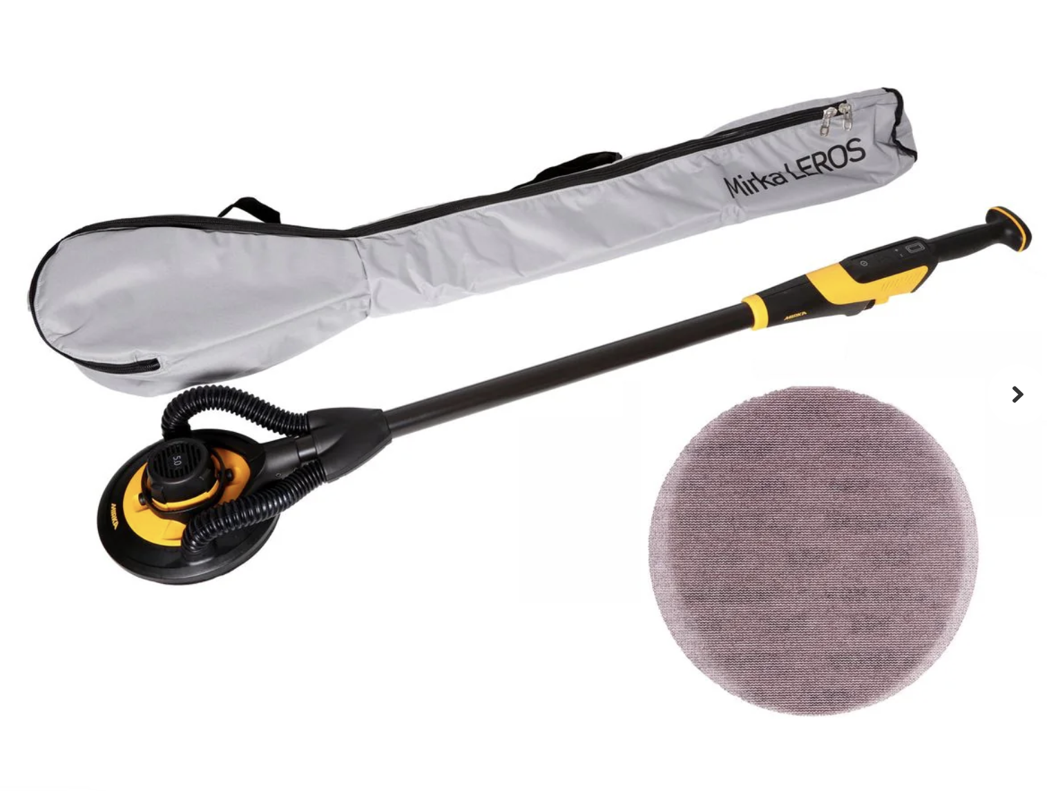 Шлифовальная машина для стен и потолков Mirka LEROS 950CV 225мм орбита 5,0 с чехлом